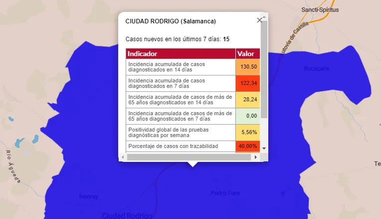 Ciudad Rodrigo se acerca peligrosamente a la cifra que obligaría a cerrar el interior de la...