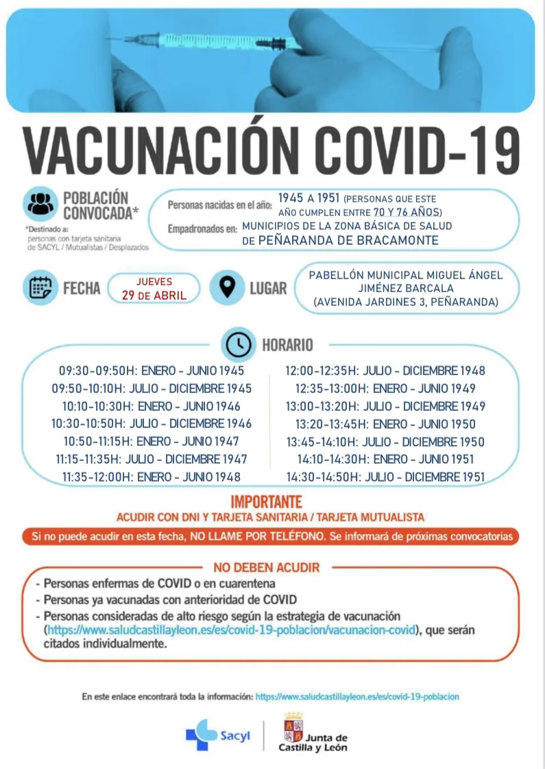 Foto 2 - As&iacute; se ha organizado la vacunaci&oacute;n a los vecinos de 70 a 76 a&ntilde;os