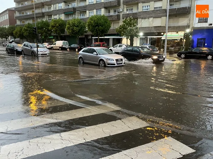 Foto 2 - Una fuerte tormenta genera inundaciones en varios puntos de Pe&ntilde;aranda