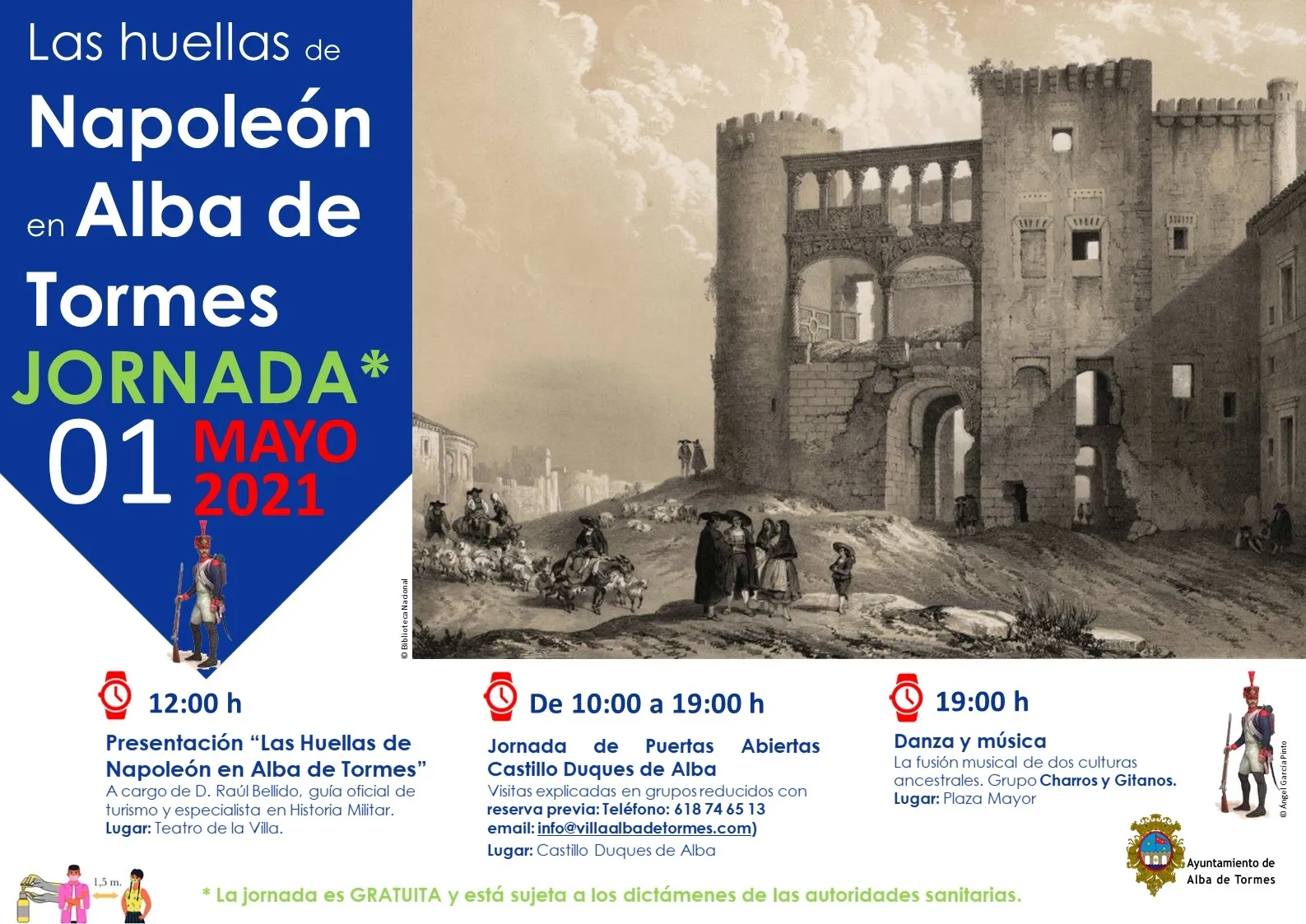 ‘Las huellas de Napoleón en Alba de Tormes’ conmemorará este sábado el bicentenario de la...