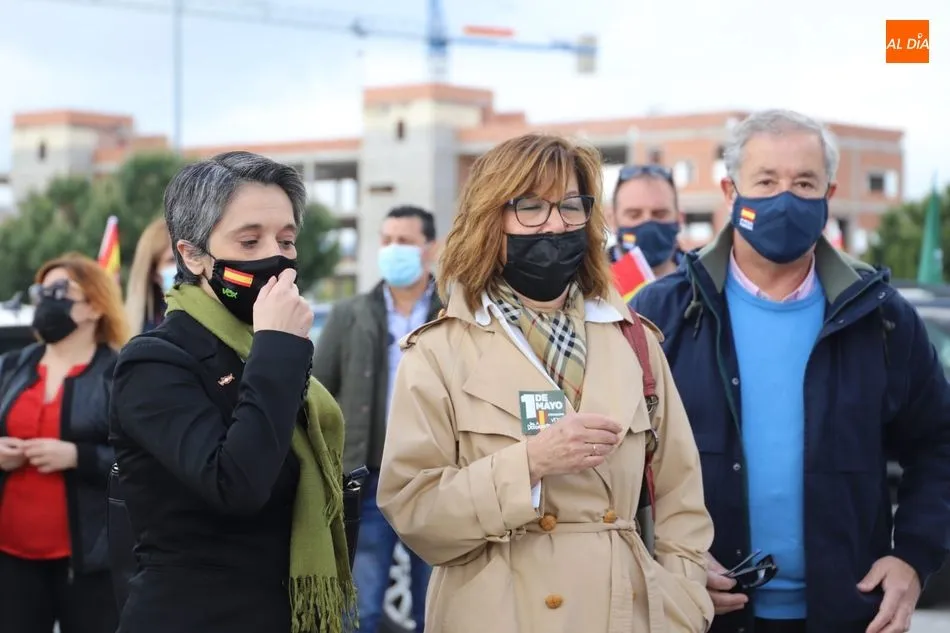 Foto 6 - La caravana salmantina de Vox marcha por el D&iacute;a del Trabajador