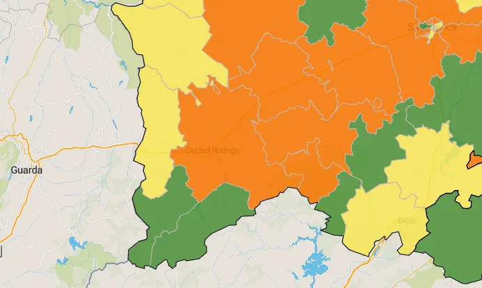 La Zona de La Fuente de San Esteban entra en naranja en una jornada de pocos cambios  