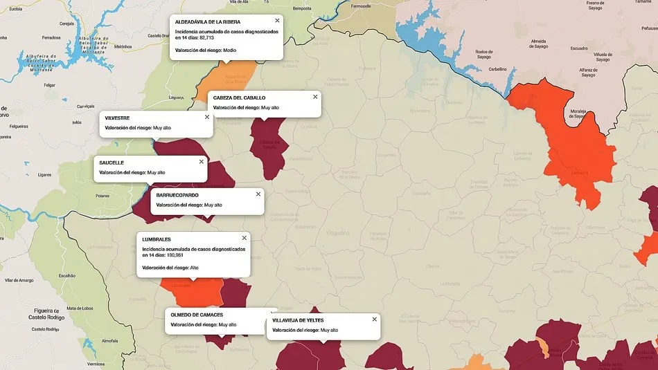 La incidencia de la COVID-19 se reduce en la última semana / FUENTE: JCyL