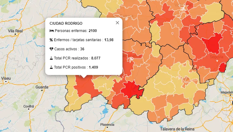La Zona de Ciudad Rodrigo suma 3 positivos pero no crece la incidencia de Miróbriga  