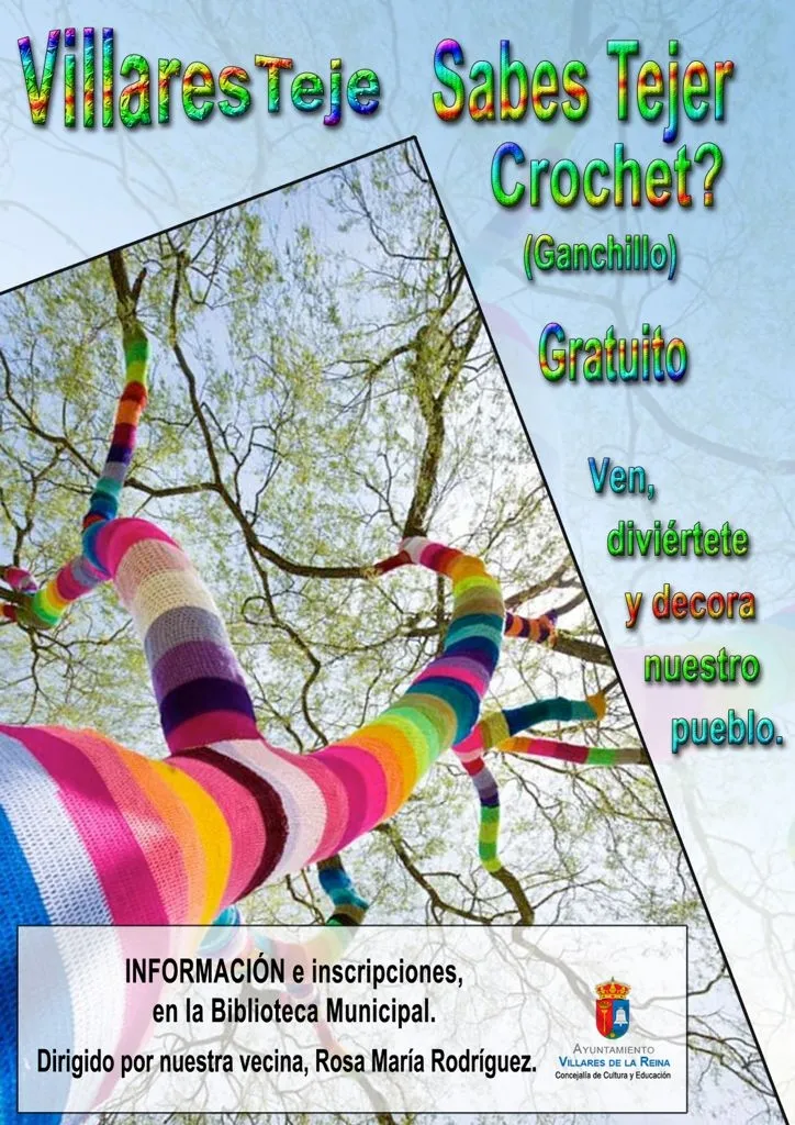 Foto 2 - Clases gratuitas&nbsp;de crochet en Villares de la Reina para adornar los &aacute;rboles del municipio  
