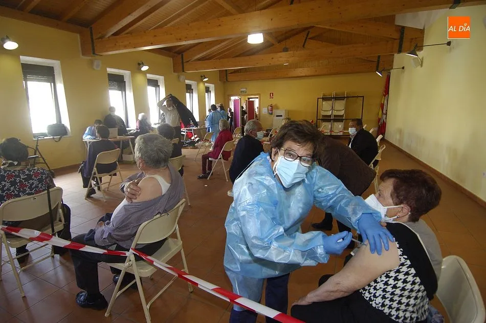 Imagen de la 1ª jornada de vacunación a este grupo de edad