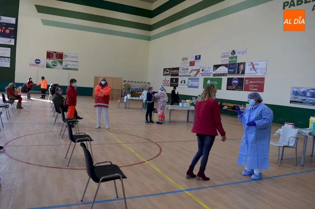 Vacunaciones en Alba de Tormes. Foto: Pedro Zaballos