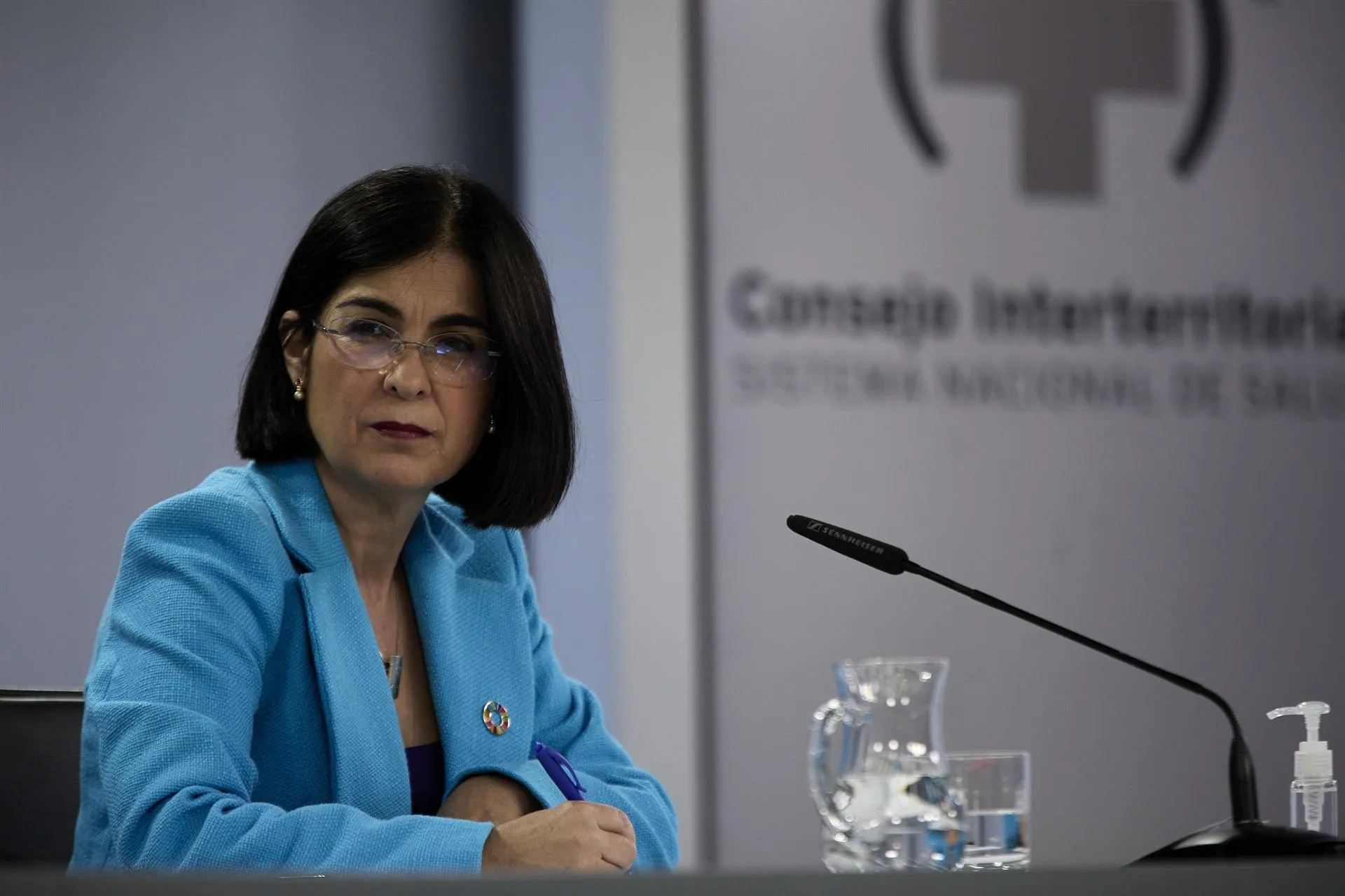 La ministra de Sanidad, Carolina Darias comparece en una rueda de prensa posterior a la reunión del Consejo Interterritorial del Sistema Nacional de Salud