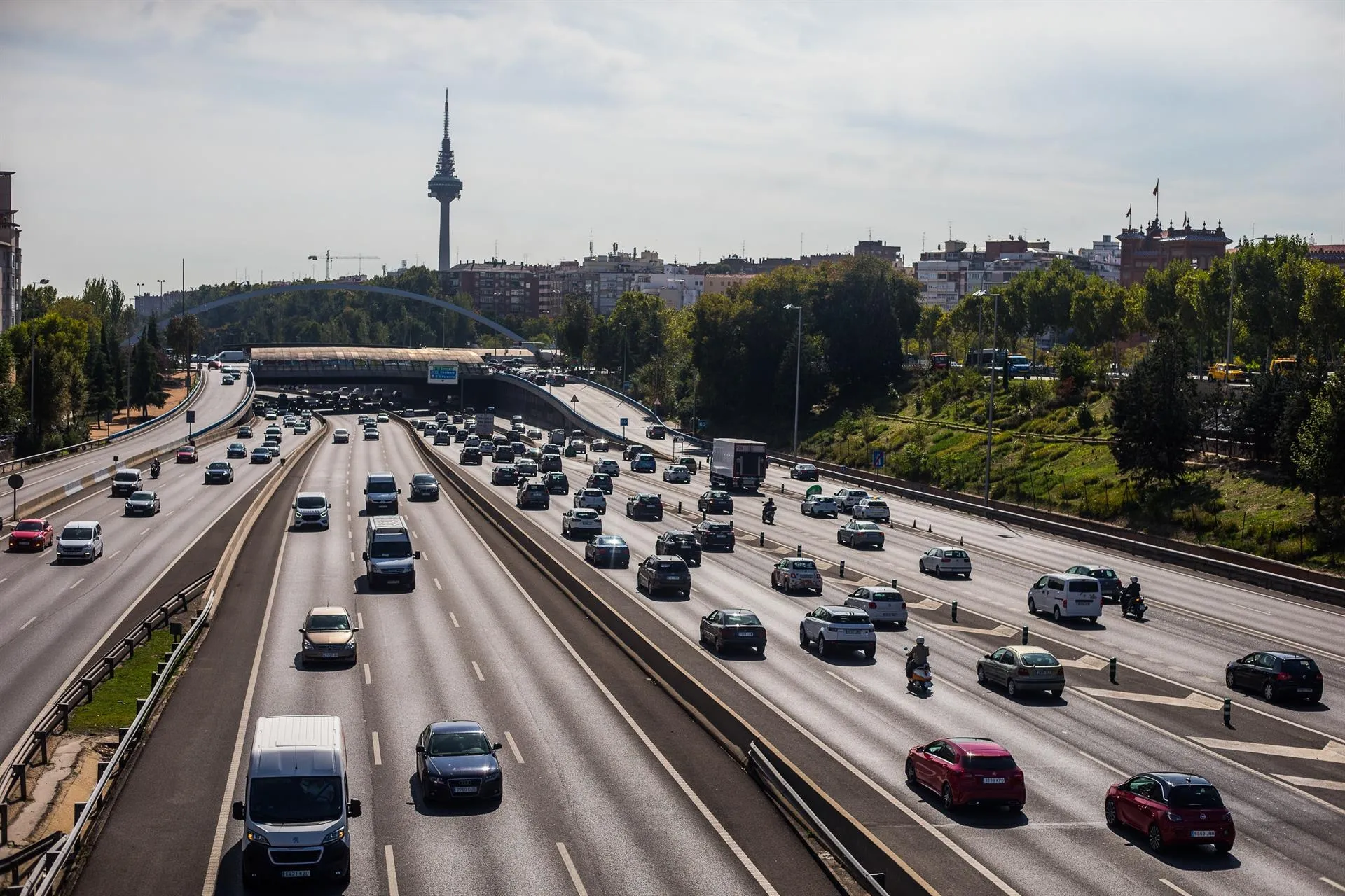 Tráfico en la M30, en una imagen de archivo
