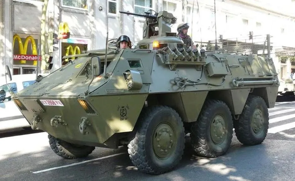 Un Blindado Medio de Ruedas, como los involucrados en el accidente - Ministerio de Defensa