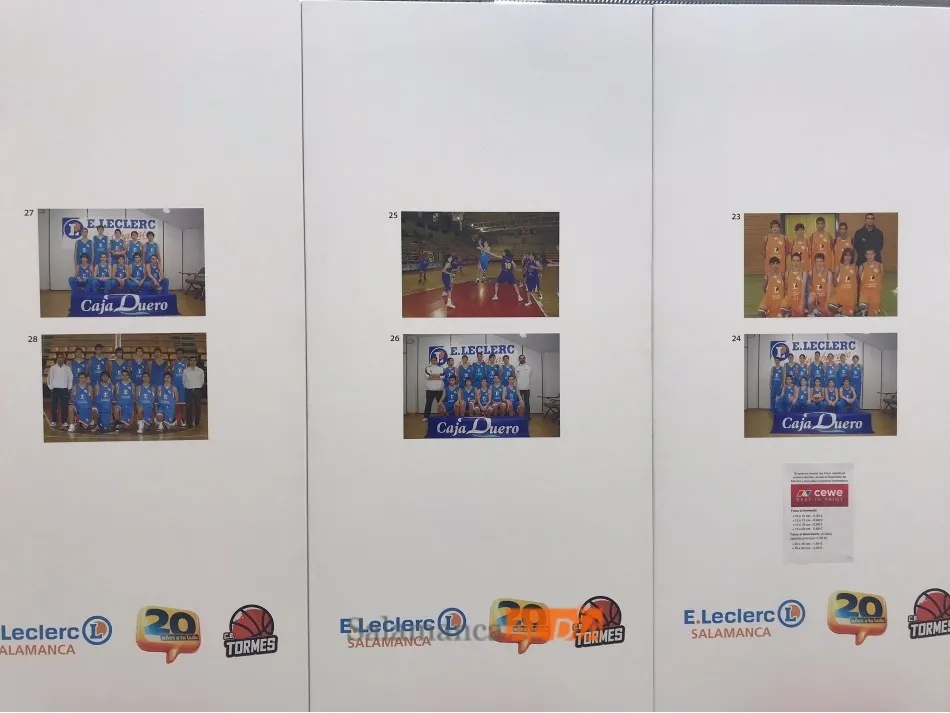 Foto 6 - El CB Tormes y E.Leclerc celebran una exposici&oacute;n fotogr&aacute;fica para conmemorar sus 20 a&ntilde;os juntos