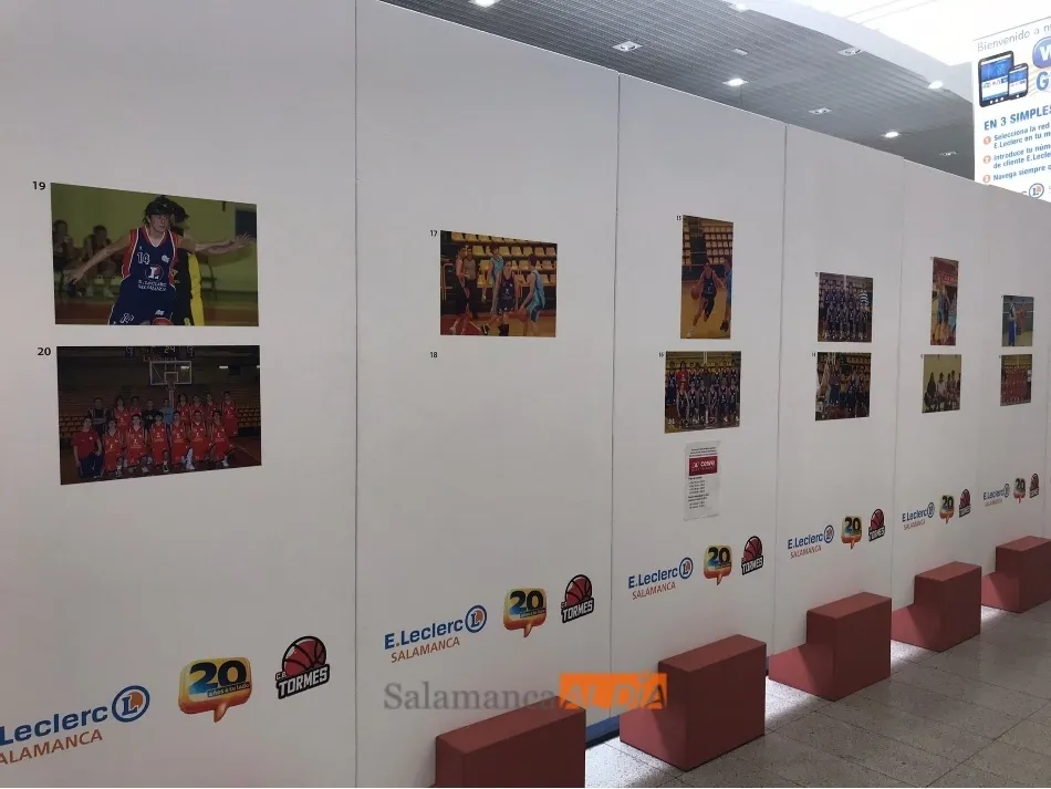 Foto 4 - El CB Tormes y E.Leclerc celebran una exposici&oacute;n fotogr&aacute;fica para conmemorar sus 20 a&ntilde;os juntos