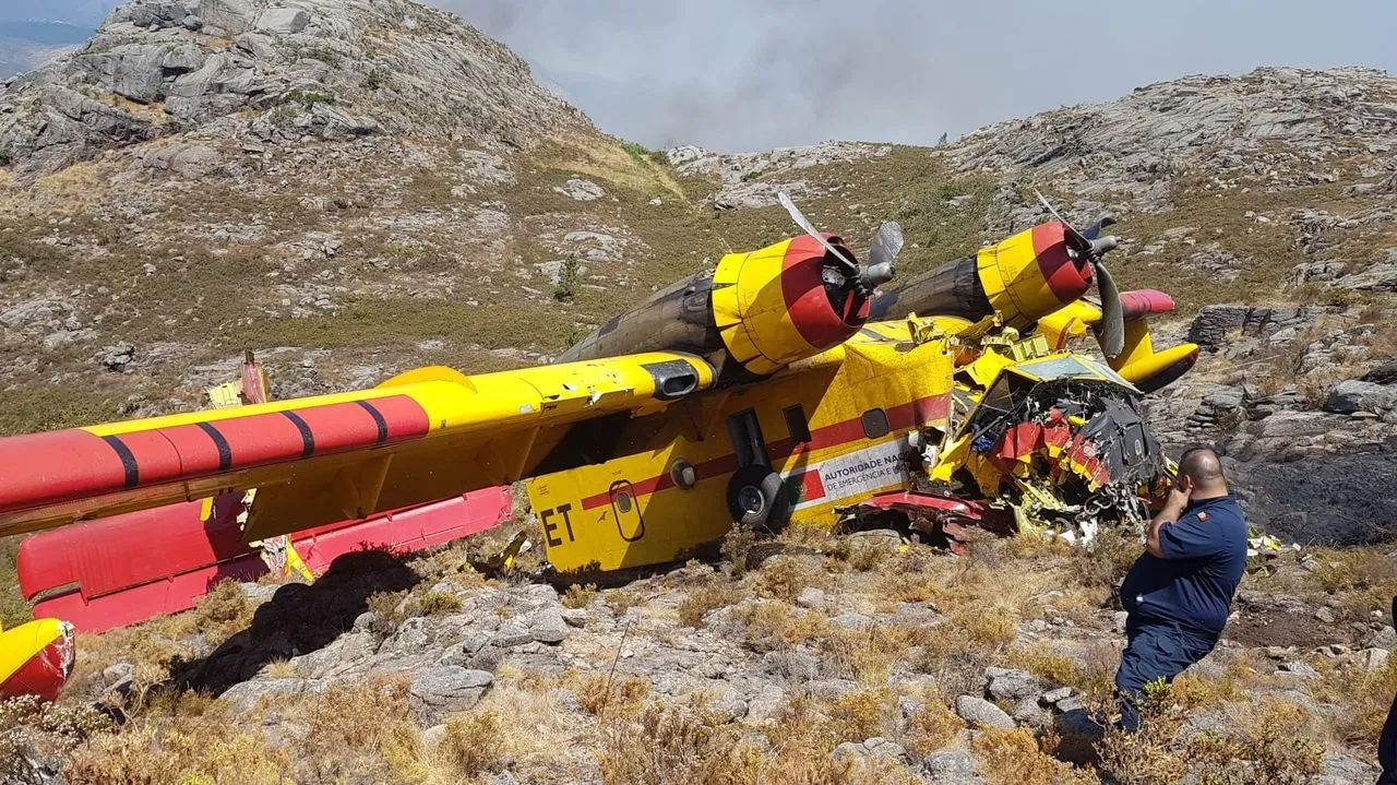 Foto de archivo del siniestro de Lobios (Ourense), el 8 de agosto de 2020