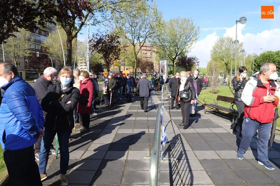 Vacunaciones en el pabellón Multiusos de Salamanca