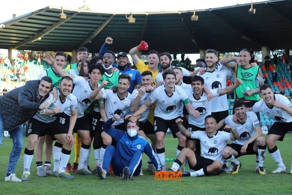 El Salamanca UDS, feliz después de ganar a Unionistas