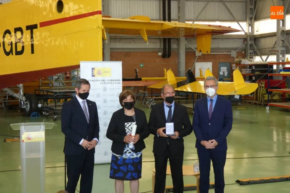 El piloto de Babilafuente es homenajeado por su heroísmo y solidaridad  