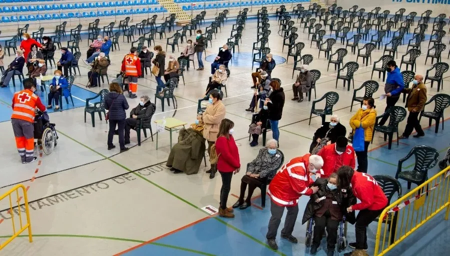 Foto de archivo de una de las vacunaciones masivas de estas semanas