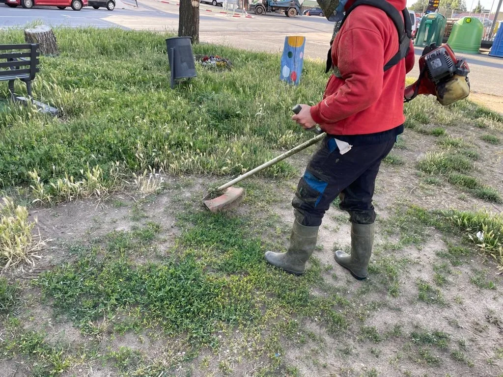 Foto 2 - Prosigue el acondicionamiento de diferentes zonas verdes en Alba de Tormes
