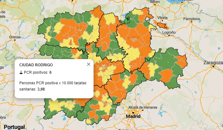 La Zona Básica de Ciudad Rodrigo contabiliza dos positivos más  