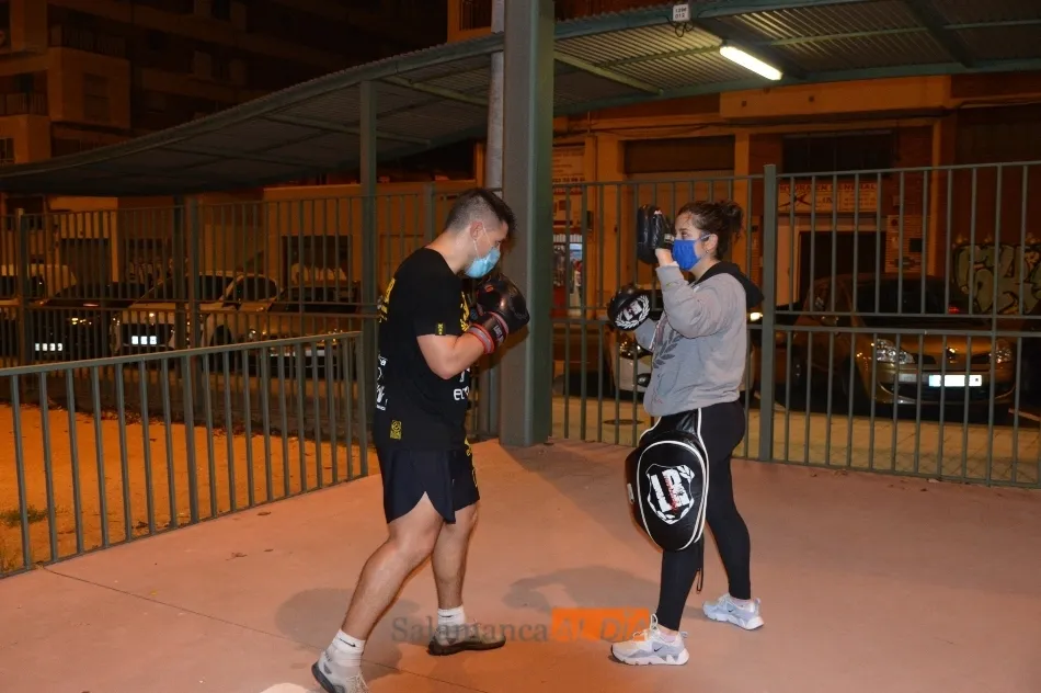 Los hermanos Huerta, en el parque Nícar
