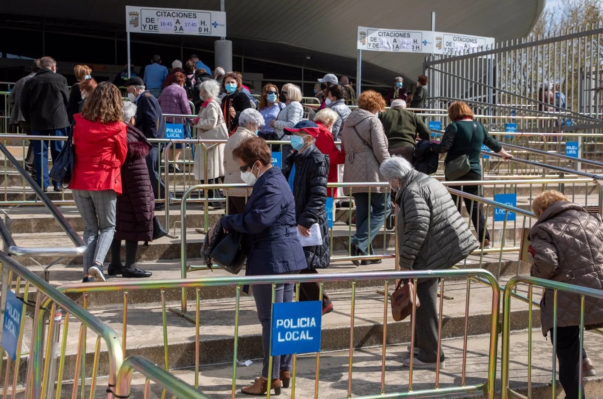 Imagen de una jornada de vacunación en Castilla y León