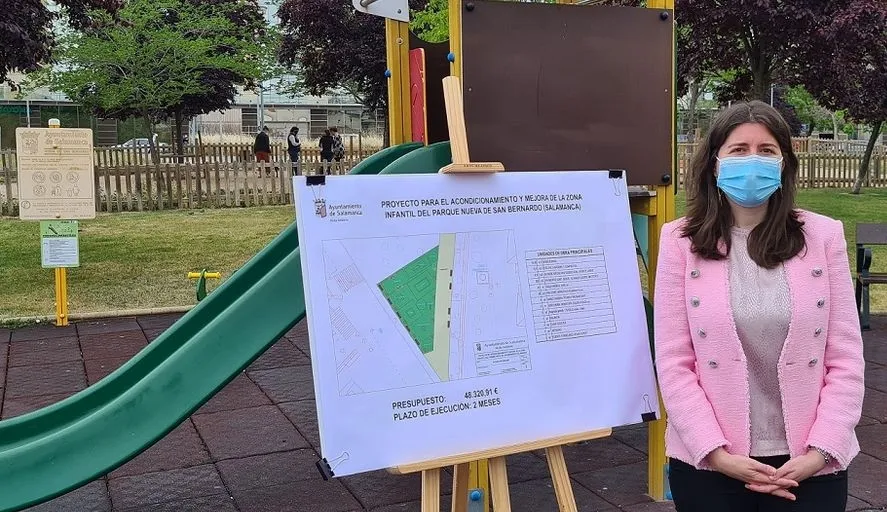 Presentación de estas mejoras a cargo de la concejala de Medio Ambiente, Parques y Jardines, Miryam Rodríguez