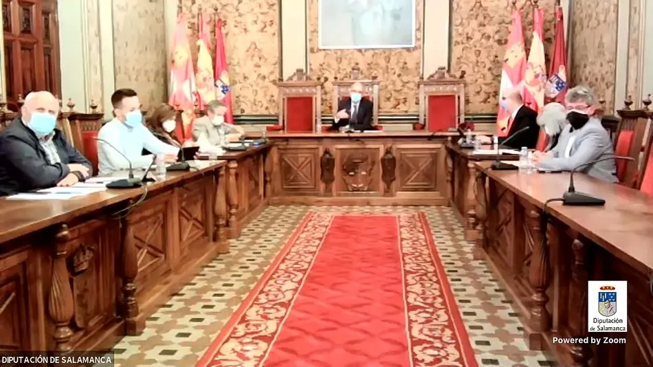 Momento del pleno de la Diputación celebrado este viernes 28 de mayo