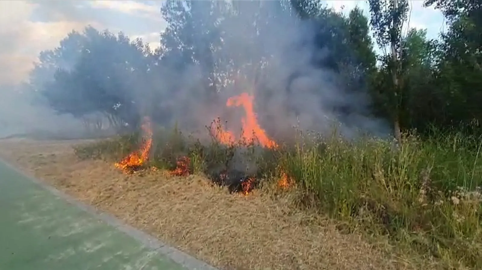 Foto 11 - Declarado un incendio en la zona del embarcadero junto al paseo fluvial&nbsp;