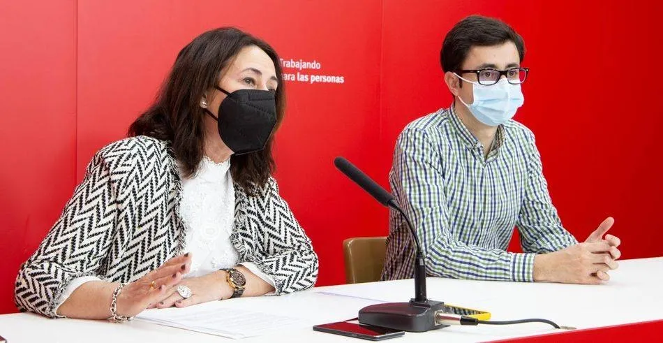 Rosa Rubio en una rueda de prensa en Salamanca - Archivo