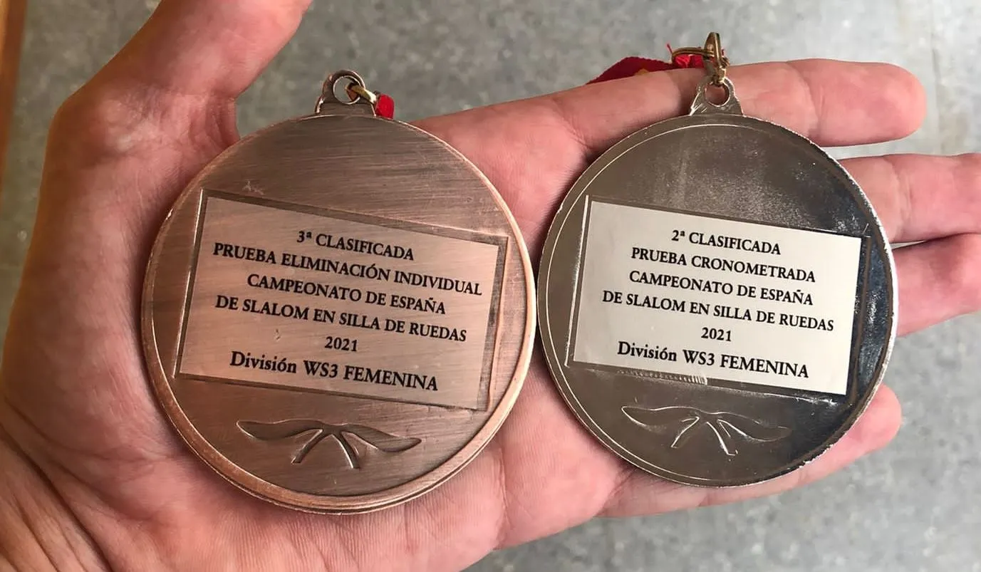 Foto 2 - Miguel Regalado suma dos medallas como t&eacute;cnico en el Nacional de Slalom en Silla de Ruedas  