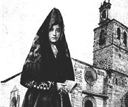 Candelaria, traje de luto  