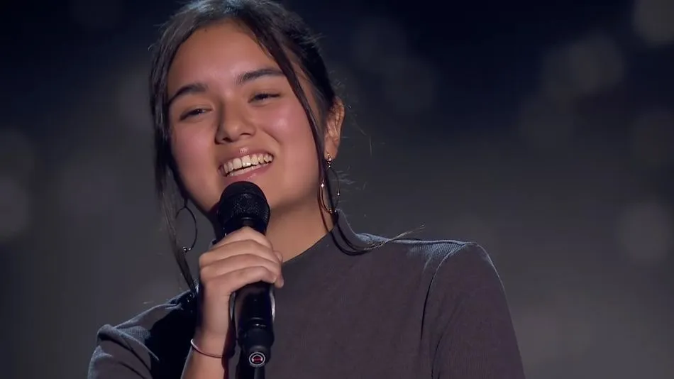 Sonia Castellanos durante su actuación anoche en La Voz Kids - Captura A3