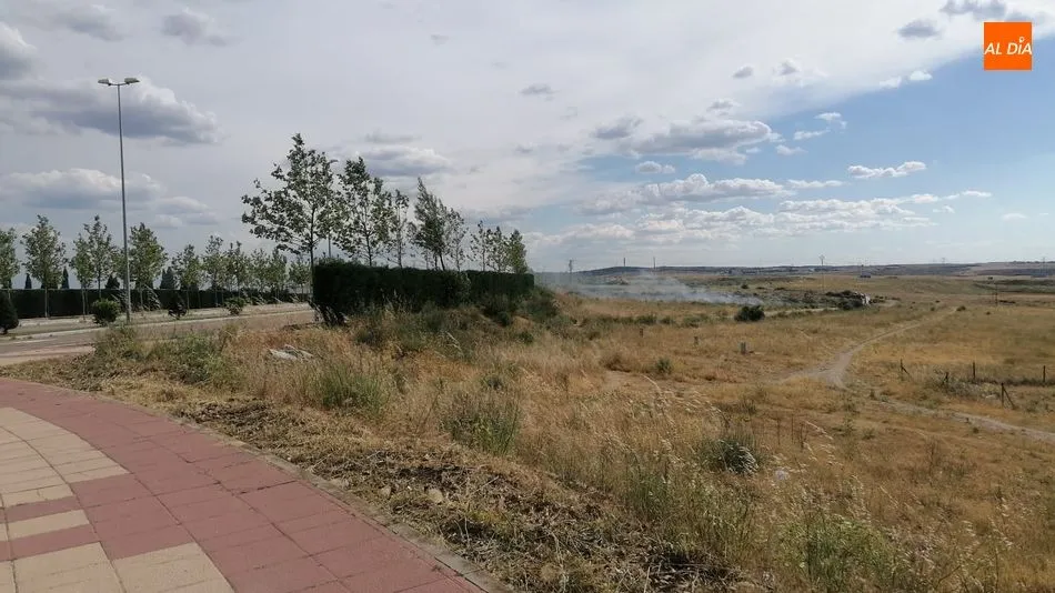 Foto 4 - Los bomberos sofocan un incendio en la trasera del cementerio de Salamanca
