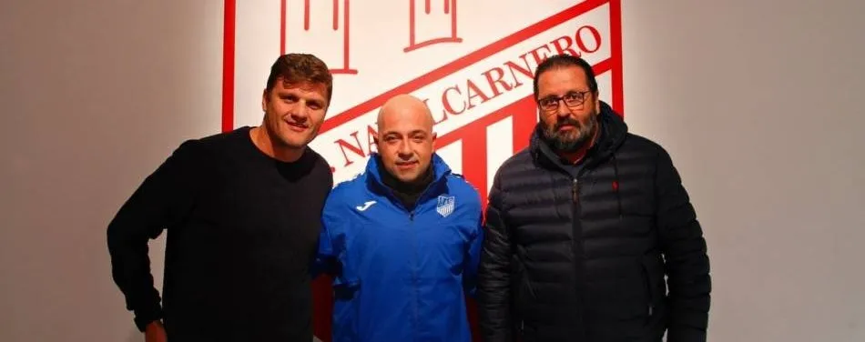 Toni García (a la izquierda), en su etapa en el Navalcarnero / TWITTER