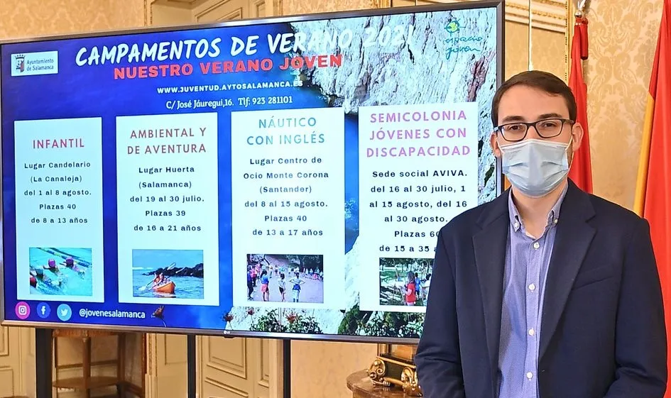 El concejal de Juventud en el Consistorio, Ángel Fernández Silva, en la presentación de la programación del ‘Verano Joven 2021’