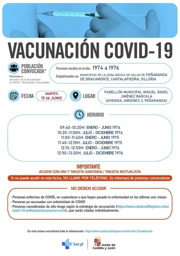 Foto 2 - La vacunaci&oacute;n masiva se centra en la poblaci&oacute;n nacida entre 1974 y 1976 el pr&oacute;ximo martes en...