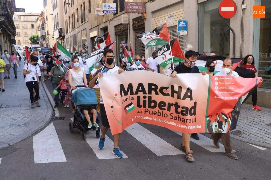 Foto 2 - La &lsquo;Marcha por la Libertad del Pueblo Saharaui&rsquo; llega a Salamanca&nbsp;