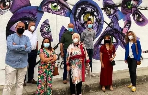 Atacado el mural contra la violencia de género creado por jóvenes mirobrigenses en Rollán  