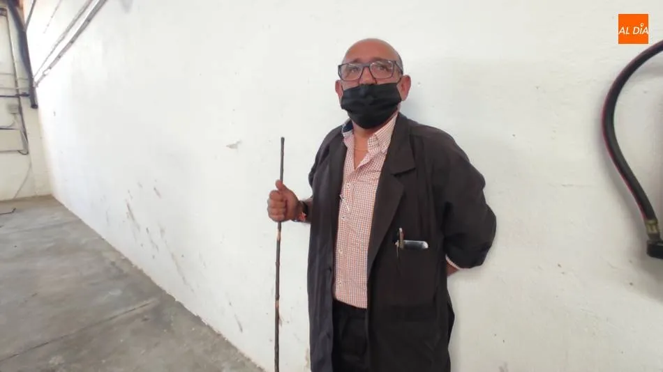 Antonio Cañamero en el recinto ferial de Salamanca. | Jorge Holguera