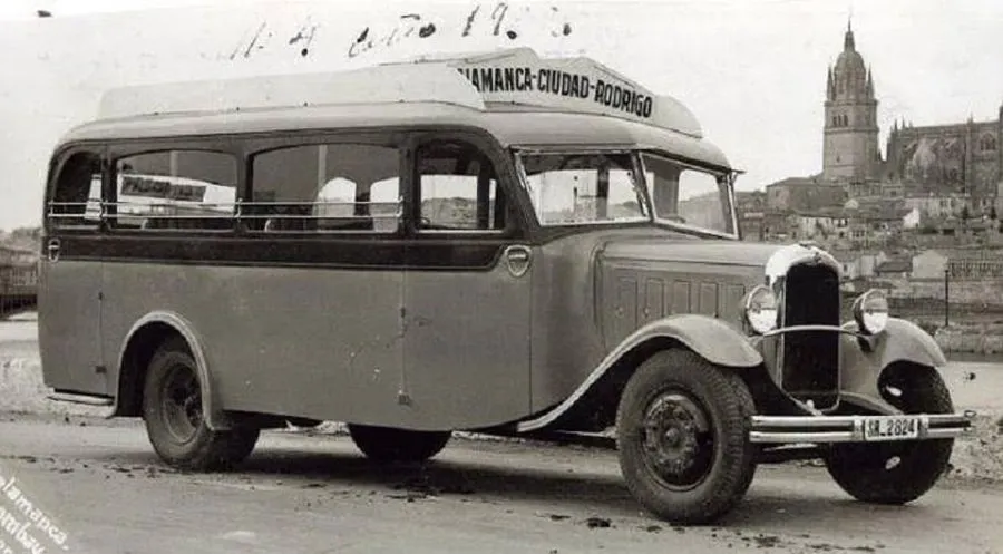 Los autobuses de línea en la Salamanca de otros tiempos