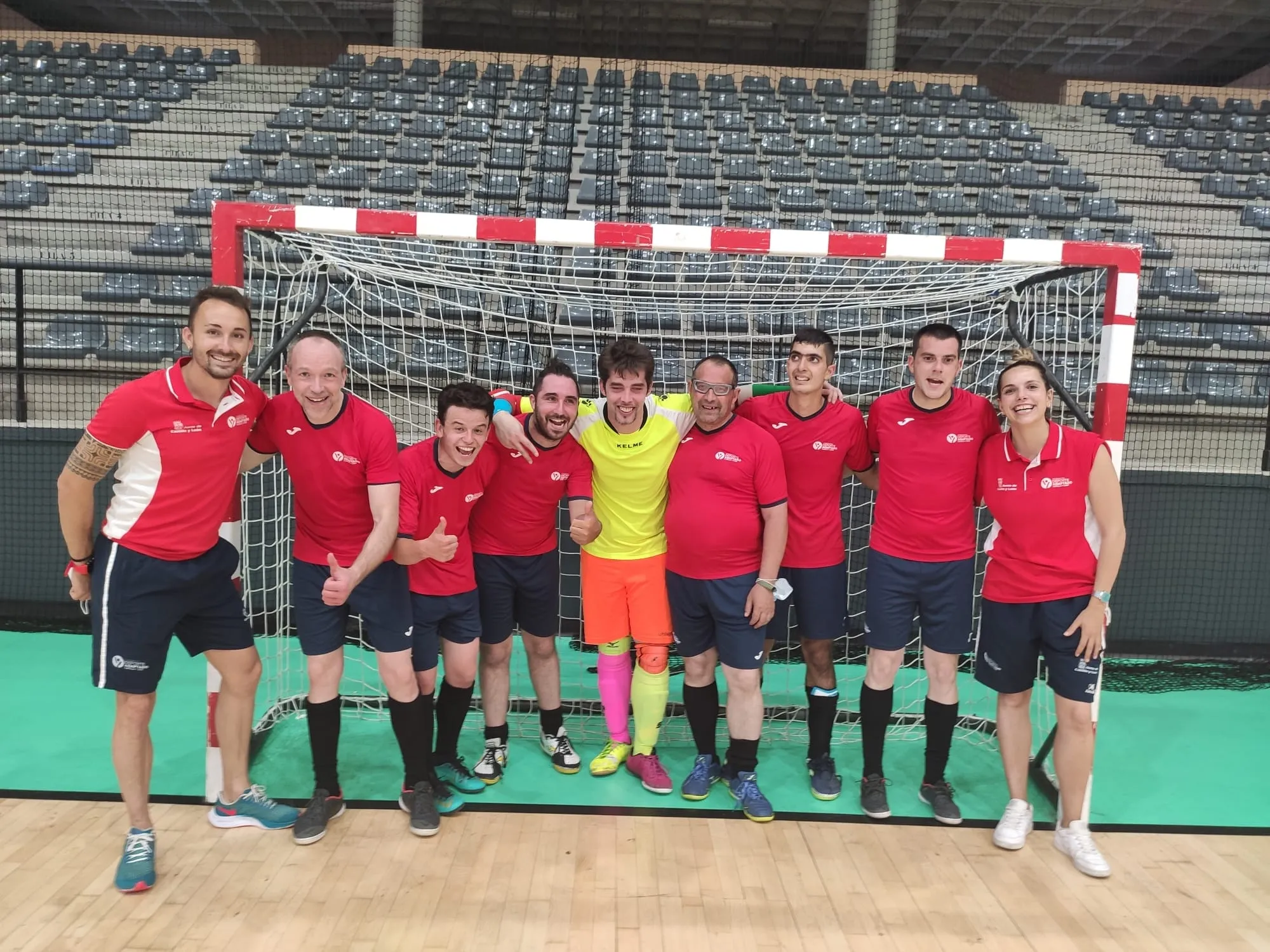 El equipo de Castilla y León, en la portería