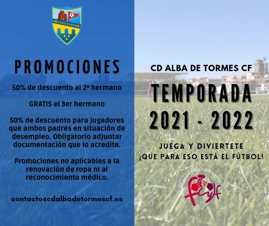 Foto 3 - Abierto el per&iacute;odo de inscripciones para formar parte del Alba de Tormes Club de F&uacute;tbol la...