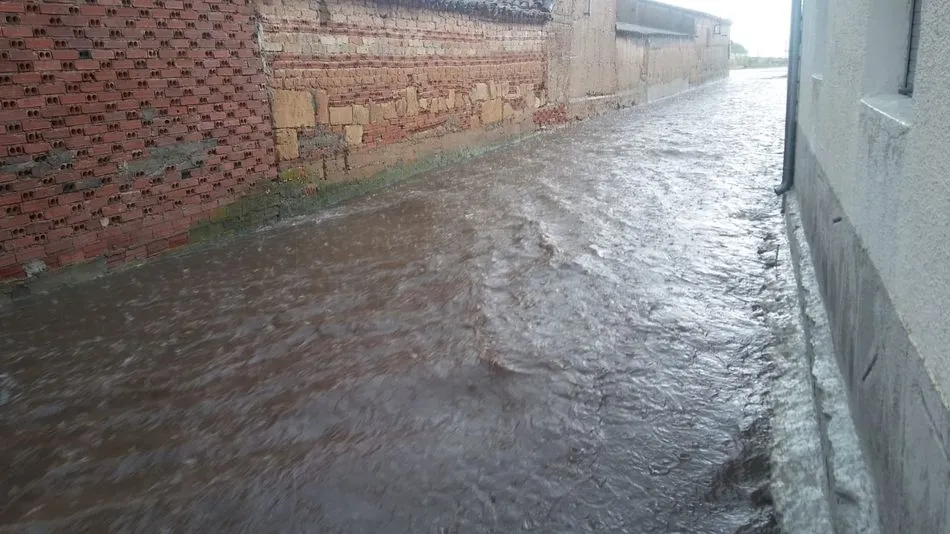 Foto 2 - La tromba de agua del martes transform&oacute; el paisaje de Villoria