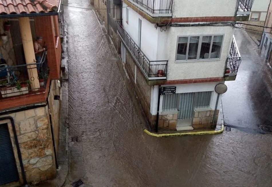 Aldeadávila fue la segunda localidad de Castilla y León en la que más llovió ayer jueves