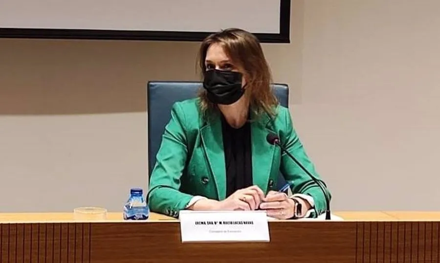 La consejera de Educación, Rocío Lucas, en la presentación de esta iniciativa