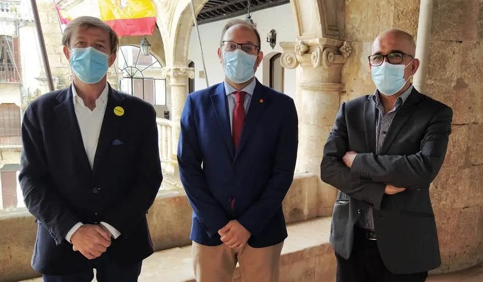 De izquierda a derecha, Vito Manuel dos Santos, Marcos Iglesias y Pedro Gadanho