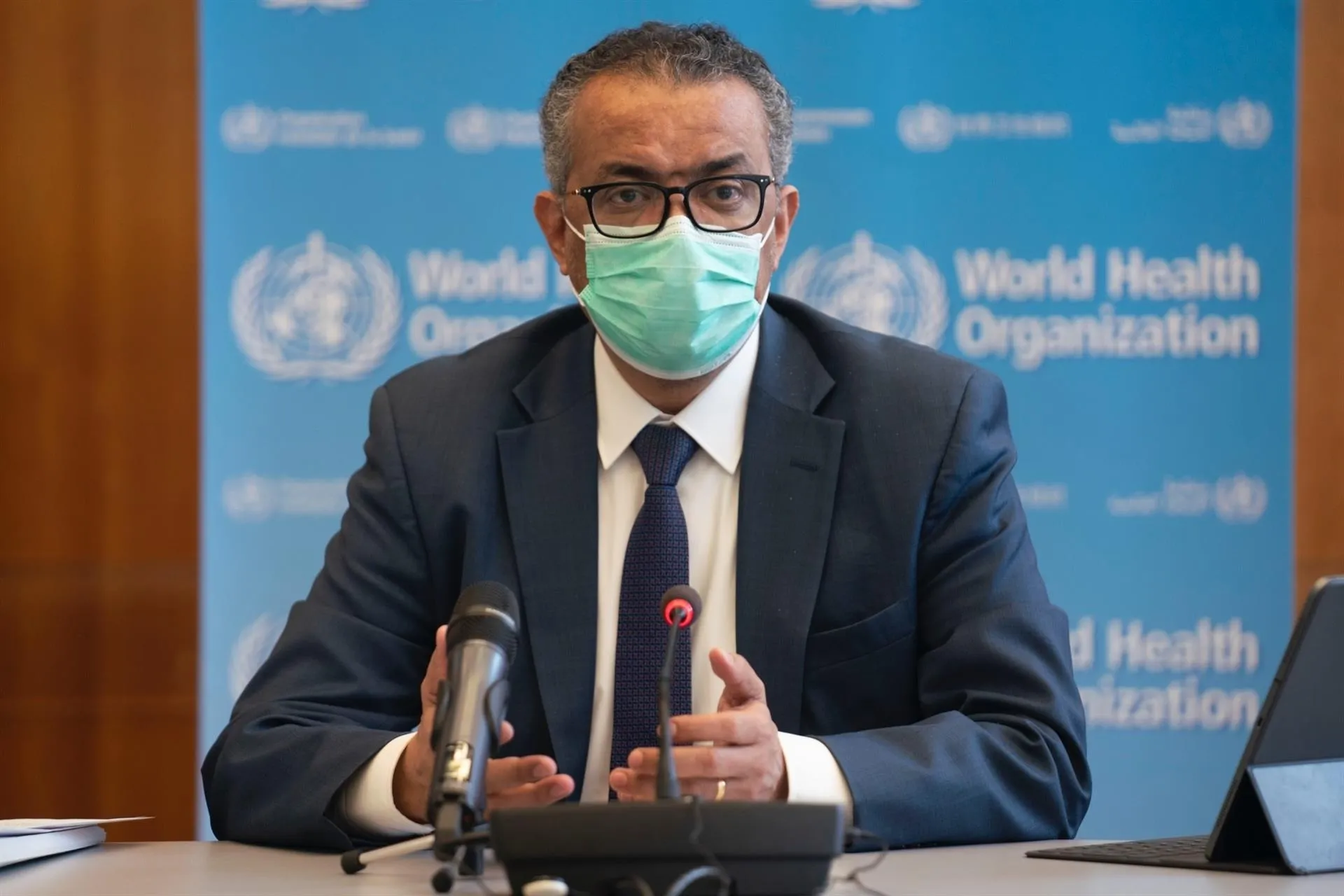 El director general de la Organización Mundial de la Salud (OMS), Tedros Adhanom Ghebreyesus, durante la reunión del Comité de Emergencias de la OMS / EP