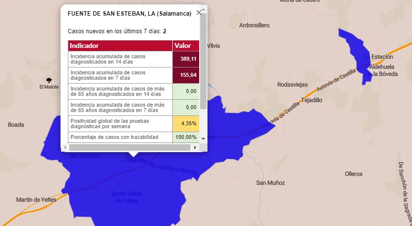 La Fuente de San Esteban inicia la semana sumando otro positivo en coronavirus  