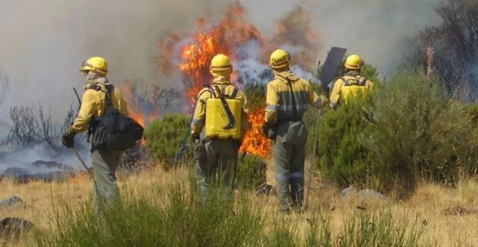 Imagen de archivo de efectivos del operativo de la Junta en un incendio. Foto JCYL - Archivo