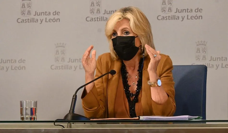 Rueda de prensa de la consejera de Sanidad, Verónica Casado. Foto JCYL